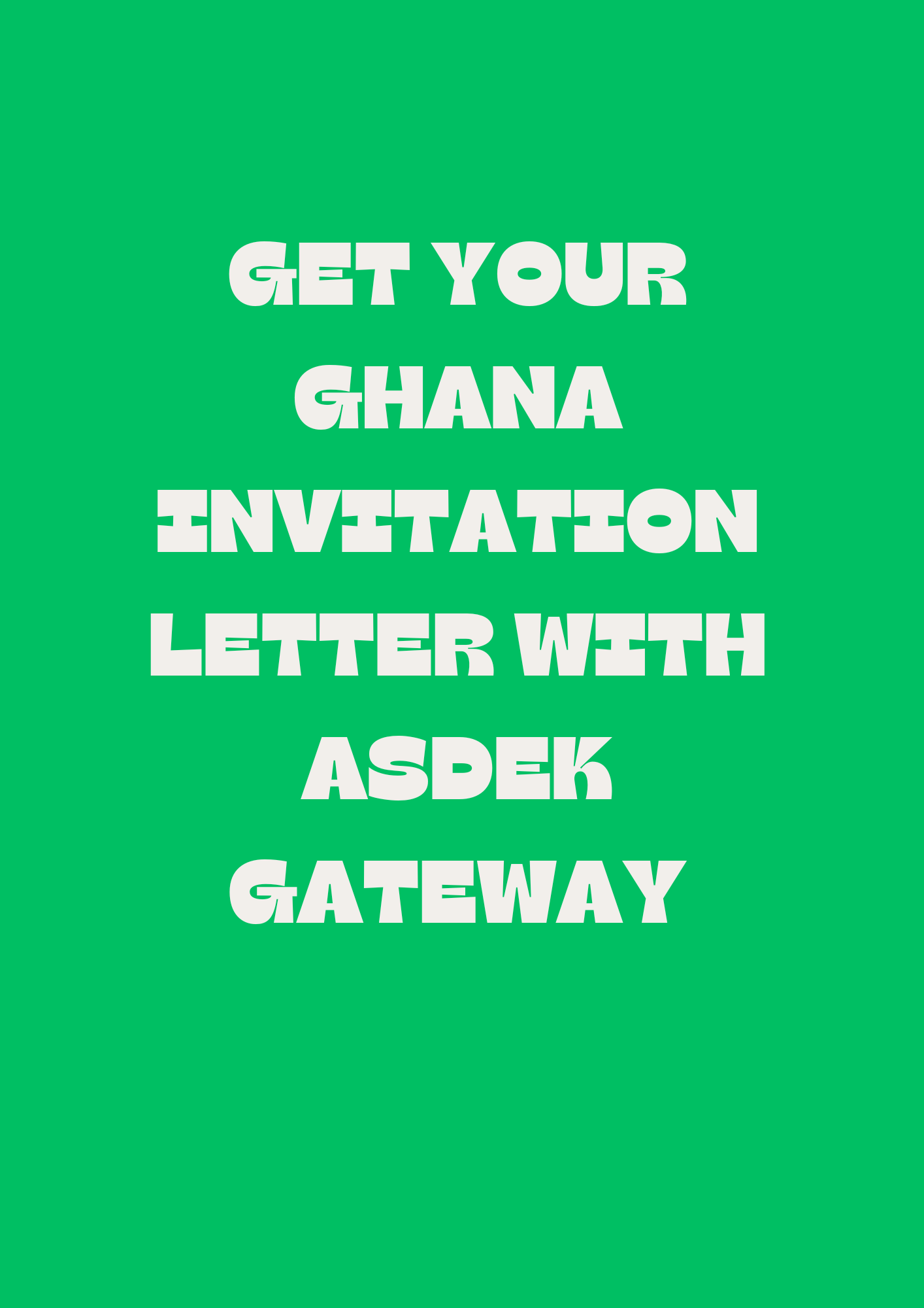 get your ghana residence permit